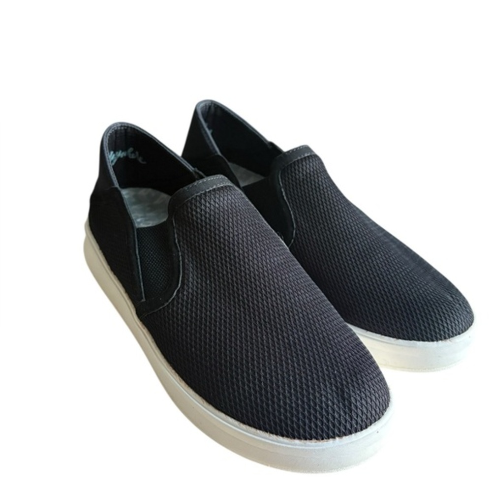 OLUKAI Kiihele Womens Black Slip On Casual Lounge Comfort Shoes size 8.